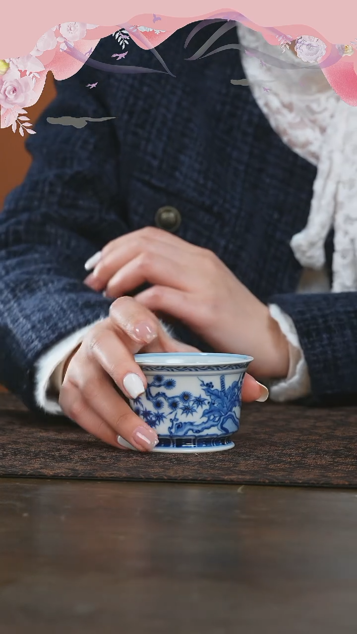 【闪购商品】杯望月怀古松竹梅容天杯