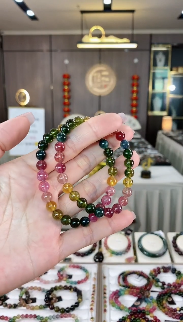 【闪购商品】碧玺单圈手串6mm+未镶嵌（多样性发一条）hon