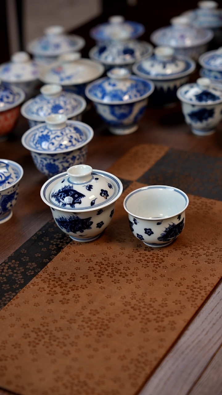 【闪购商品】120鳜鱼盖碗＋杯1111111