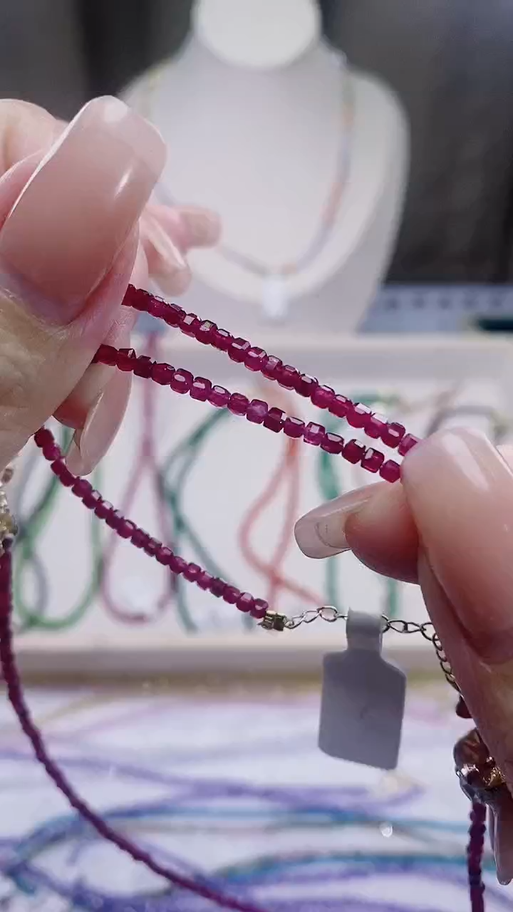 【闪购商品】红宝石项链14K金镶嵌诗颜甄选珠宝SYZB63