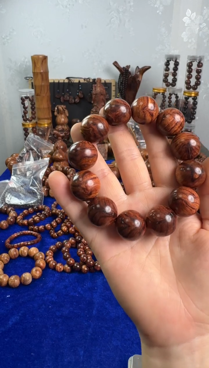 手串/手链黄花梨/降香黄檀正宗2.0规格凤尾留疤丁海黄手串