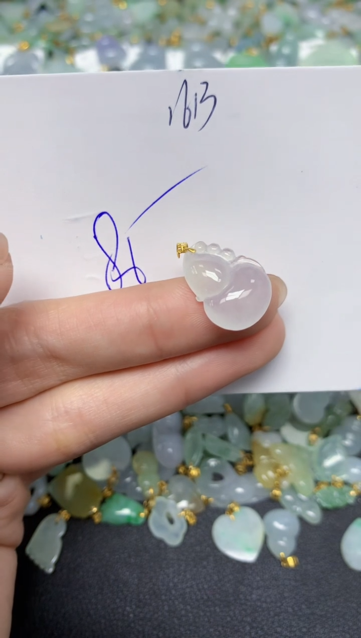 【闪购商品】翡翠颈饰18K金镶嵌天然翡翠A货