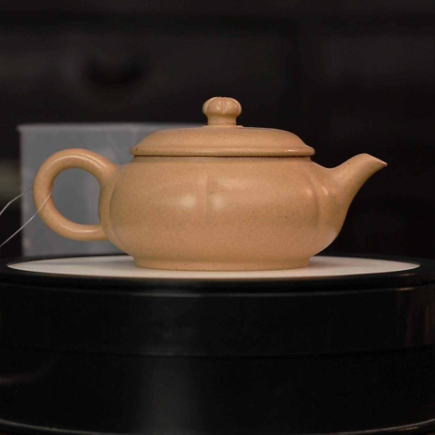 12.26a/N00039/南瓜紫砂壶/黄段泥/容量175cc