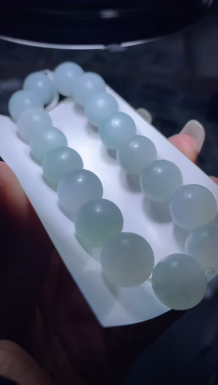 【闪购商品】定制翡翠未镶嵌天然缅甸A货翡翠手串67