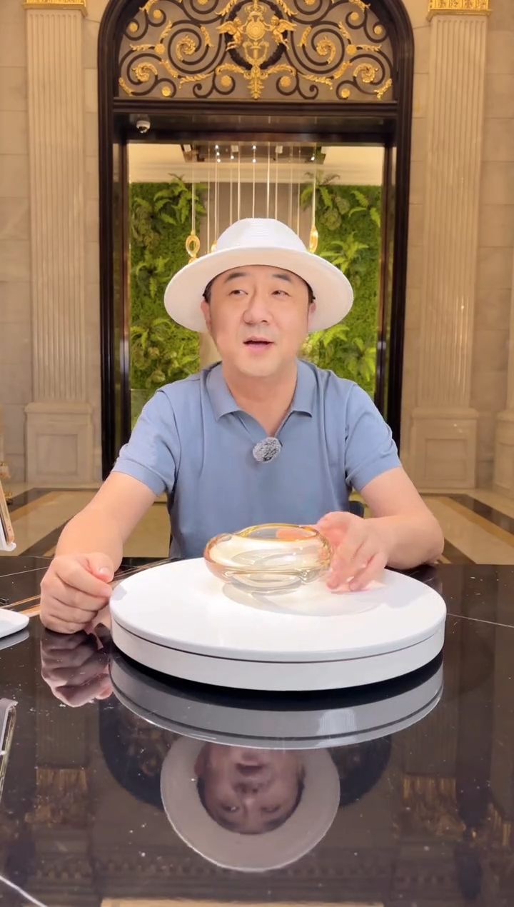 茶宠AJ01006茶金色小烟灰缸