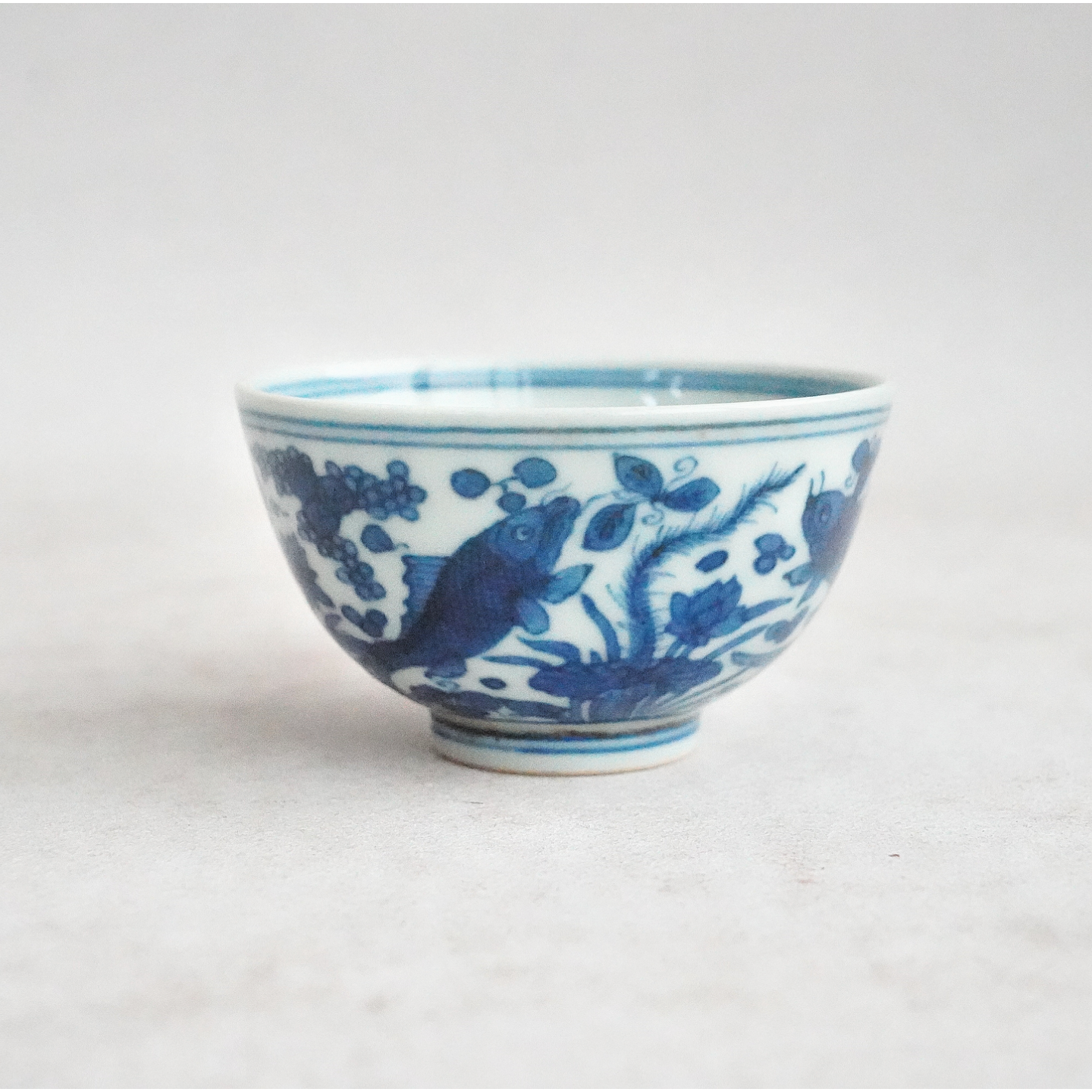 文华藏珍第385期拍品 13 明 青花鱼藻纹碗