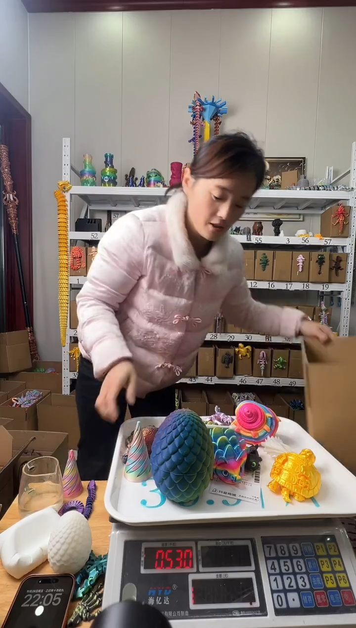 3D打印大章鱼白色独立包装