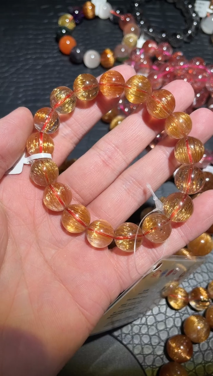 【闪购商品】水晶手链未镶嵌单圈金铜发A12