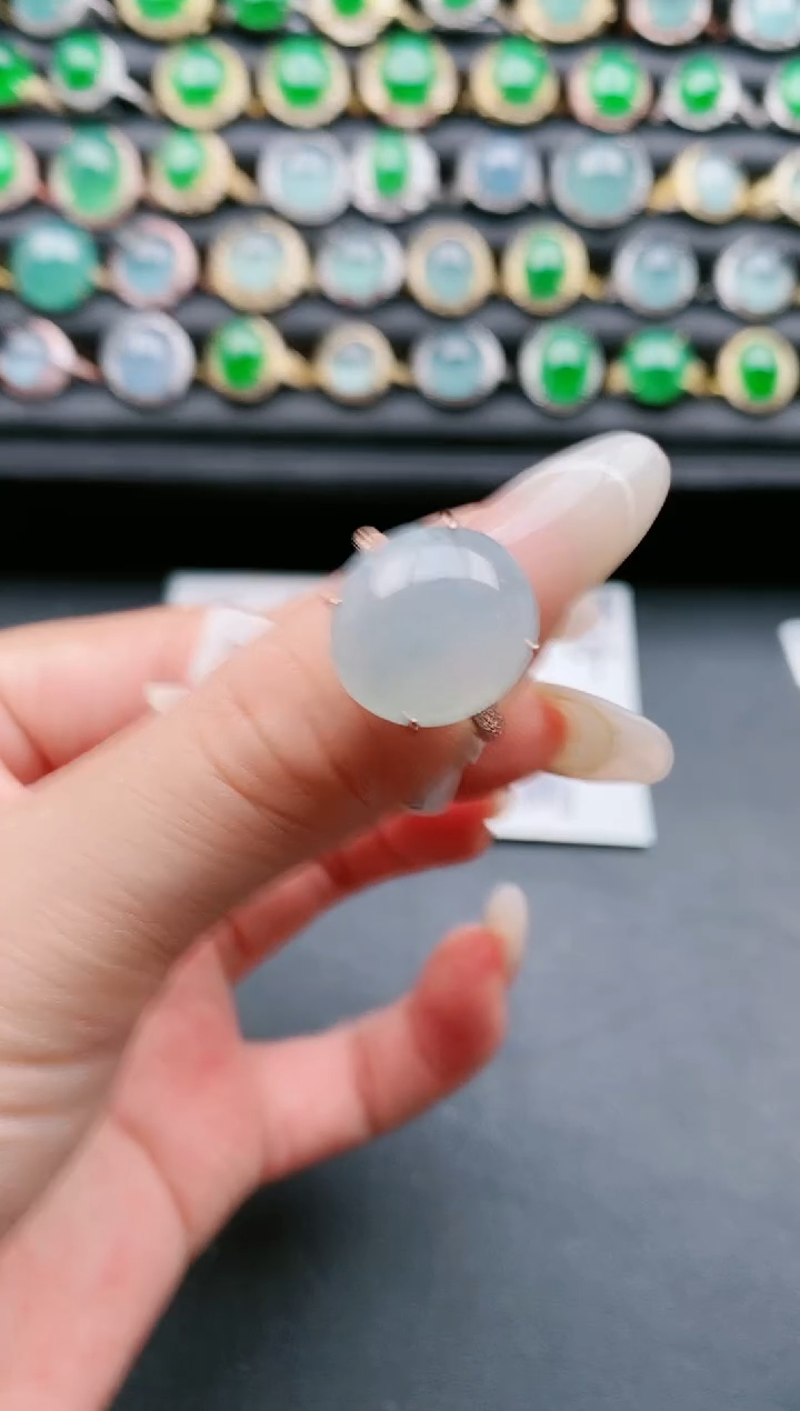 【闪购商品】翡翠戒指银S925镶嵌11111
