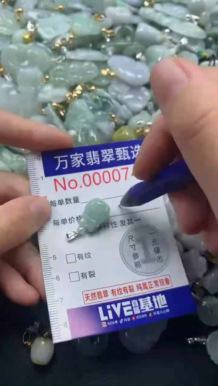 吊坠(不含链)未镶嵌翡翠0748