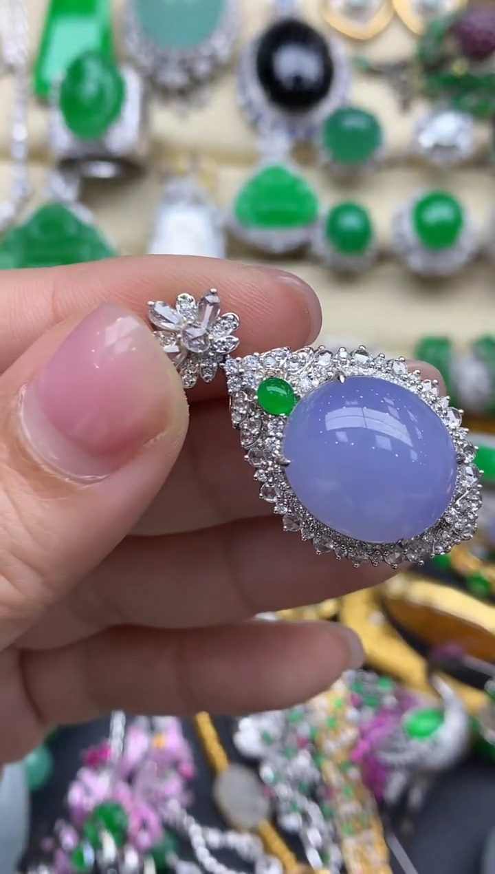 【闪购商品】翡翠颈饰18K金镶嵌769-中国好珍宝