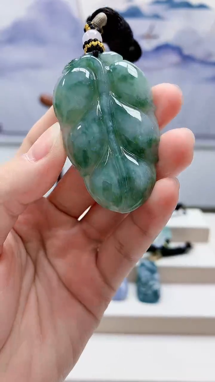 未镶嵌定制翡翠5175lr-毛货挂件38