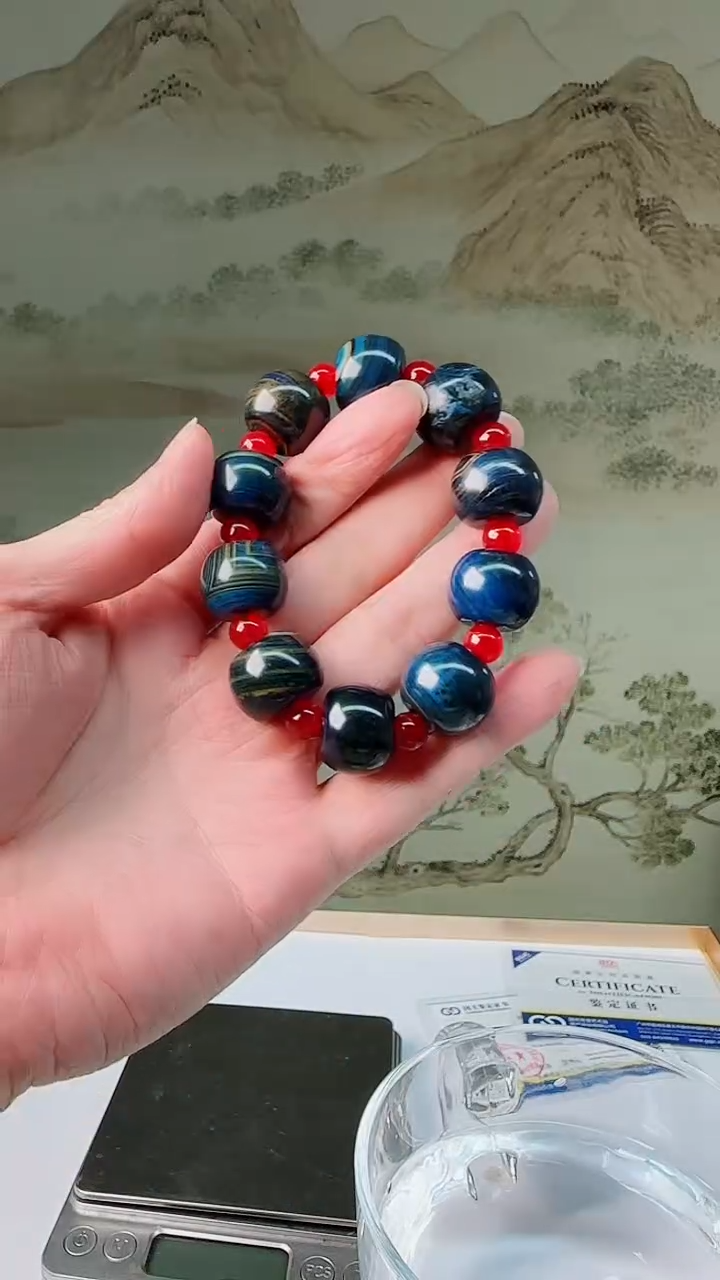 手饰玛瑙未镶嵌蓝精灵手串卡2.0多样性发一