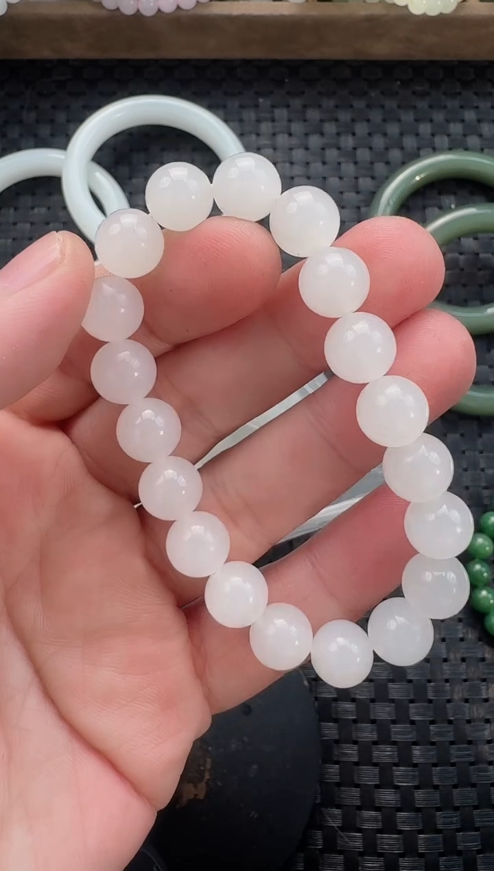 颈饰未镶嵌和田玉10mm手串