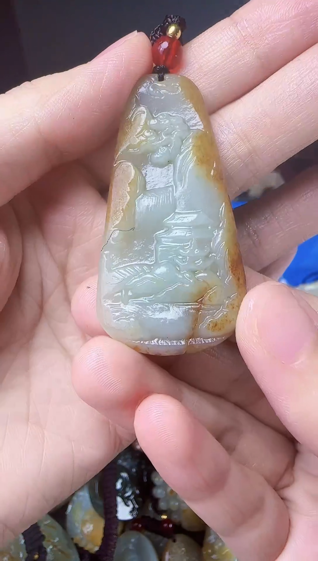 和田玉未镶嵌颈饰1