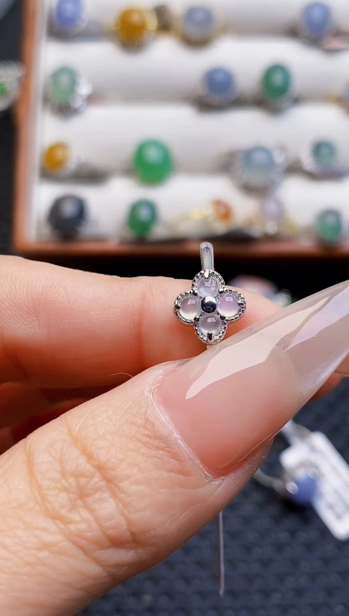 银S925镶嵌戒指翡翠2184