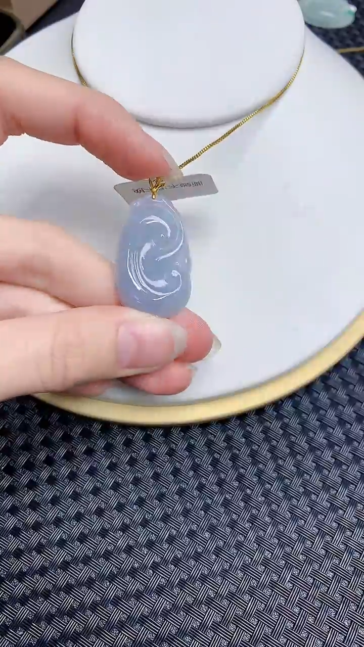 【闪购商品】翡翠颈饰18K金镶嵌86876786