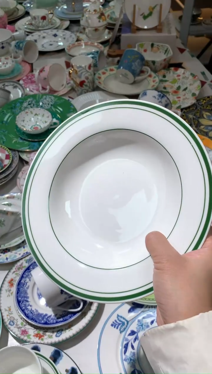 【闪购商品】瓷片陶瓷原单CC774餐具1个汤盘