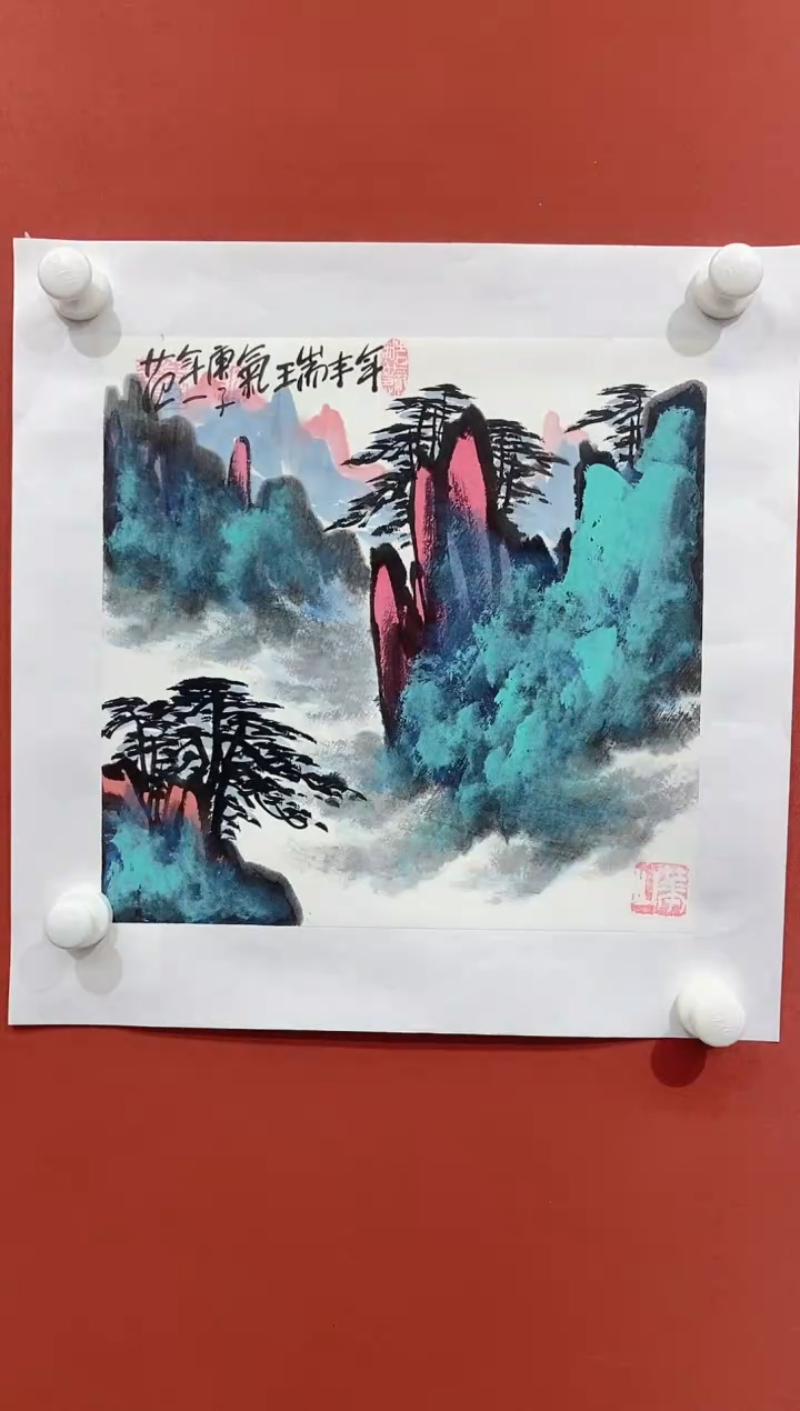 【闪购商品】国画姜国华国画山水作品2