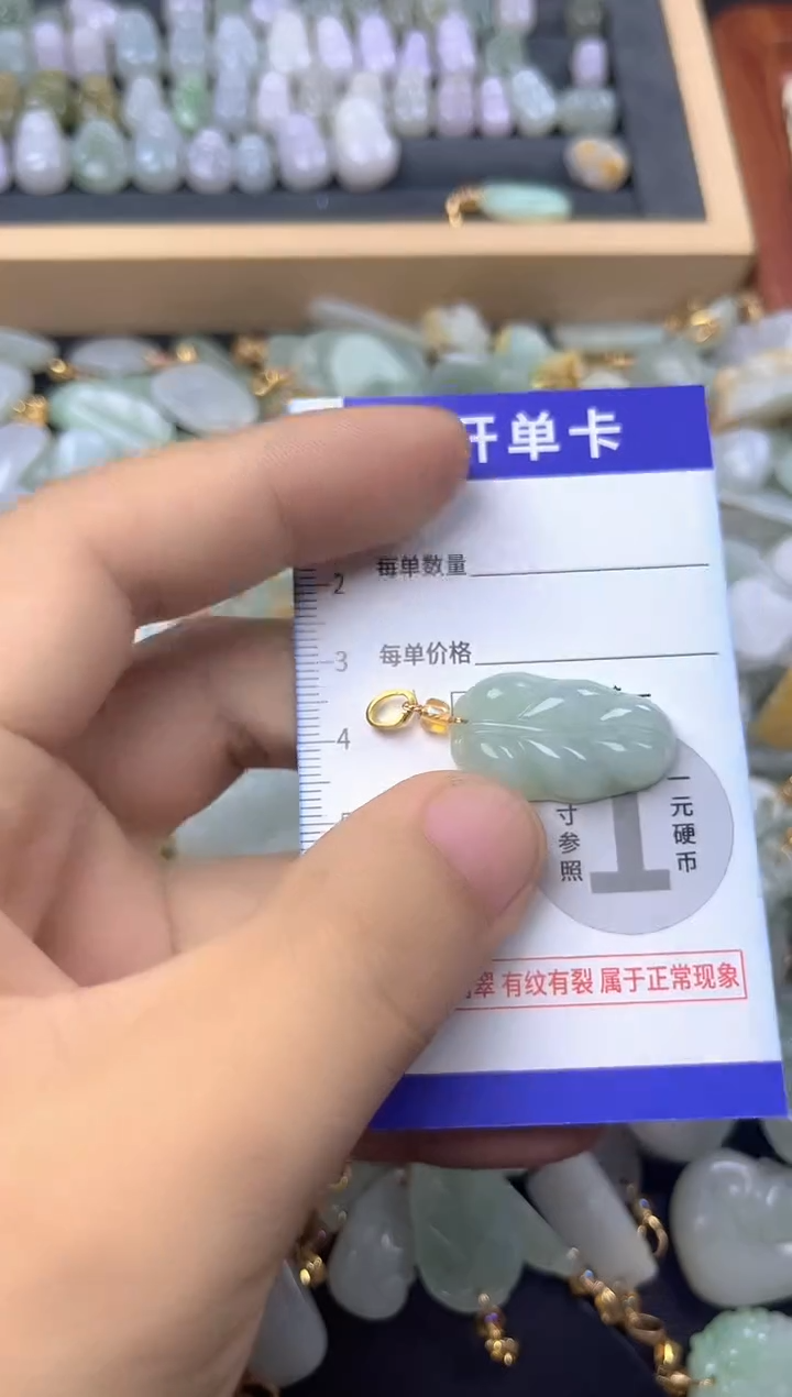 颈饰未镶嵌翡翠天然A货翡翠
