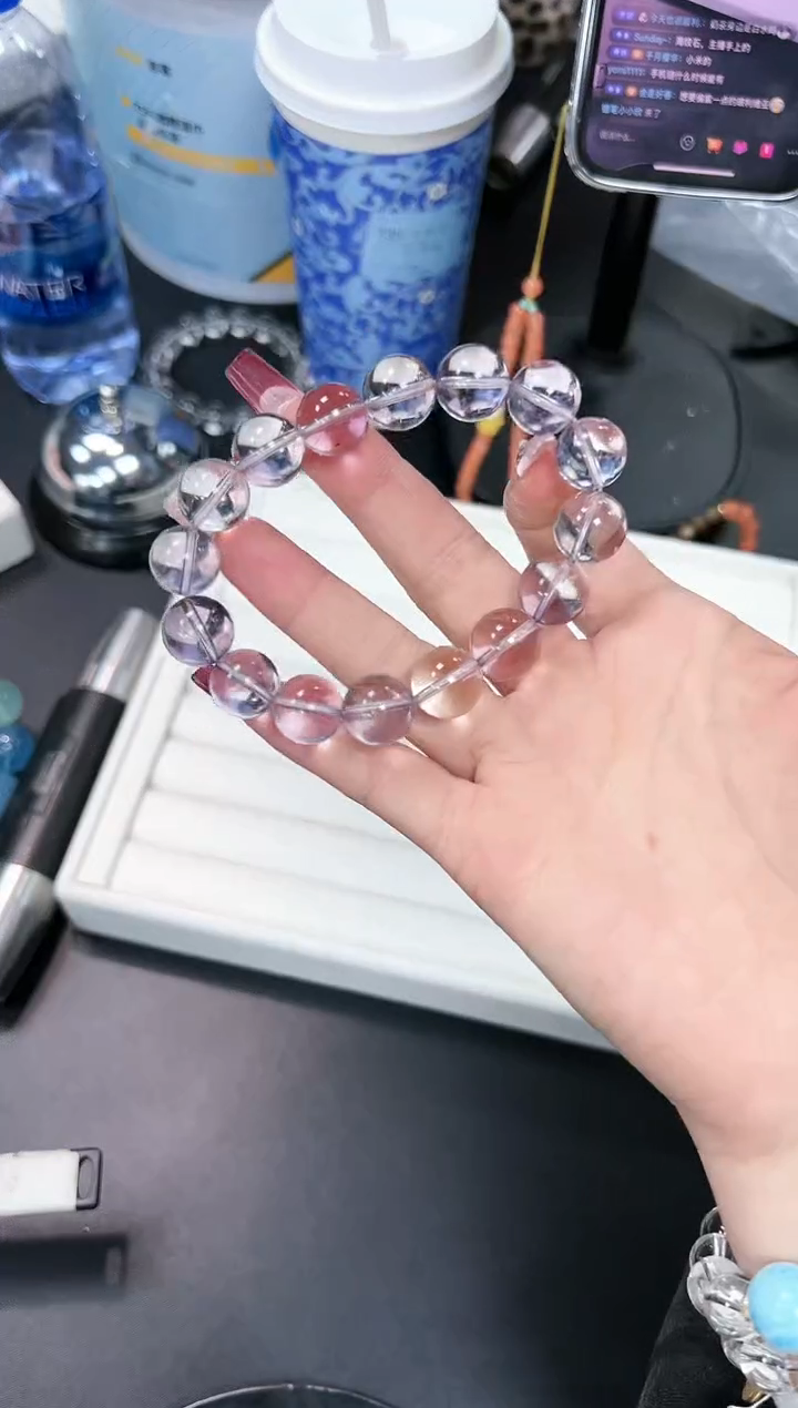 【闪购商品】水晶手串未镶嵌9b多样性发其一/1条默认微瑕