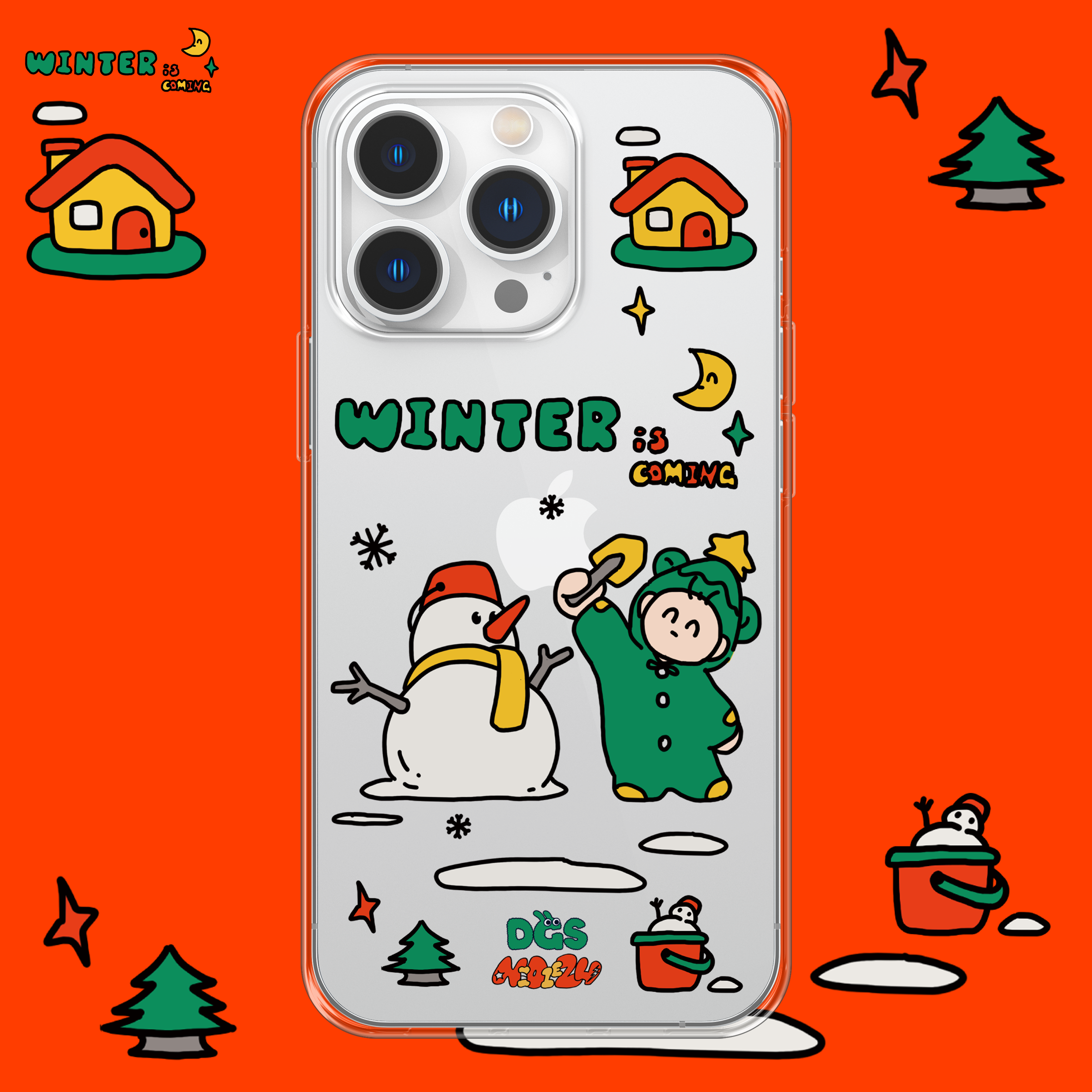 NIDIEZH主理人合作-圣诞系列-雪人游戏-适用苹果iPhone14-17系列