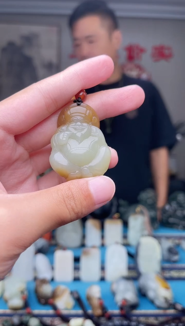 和田玉未镶嵌挂件1