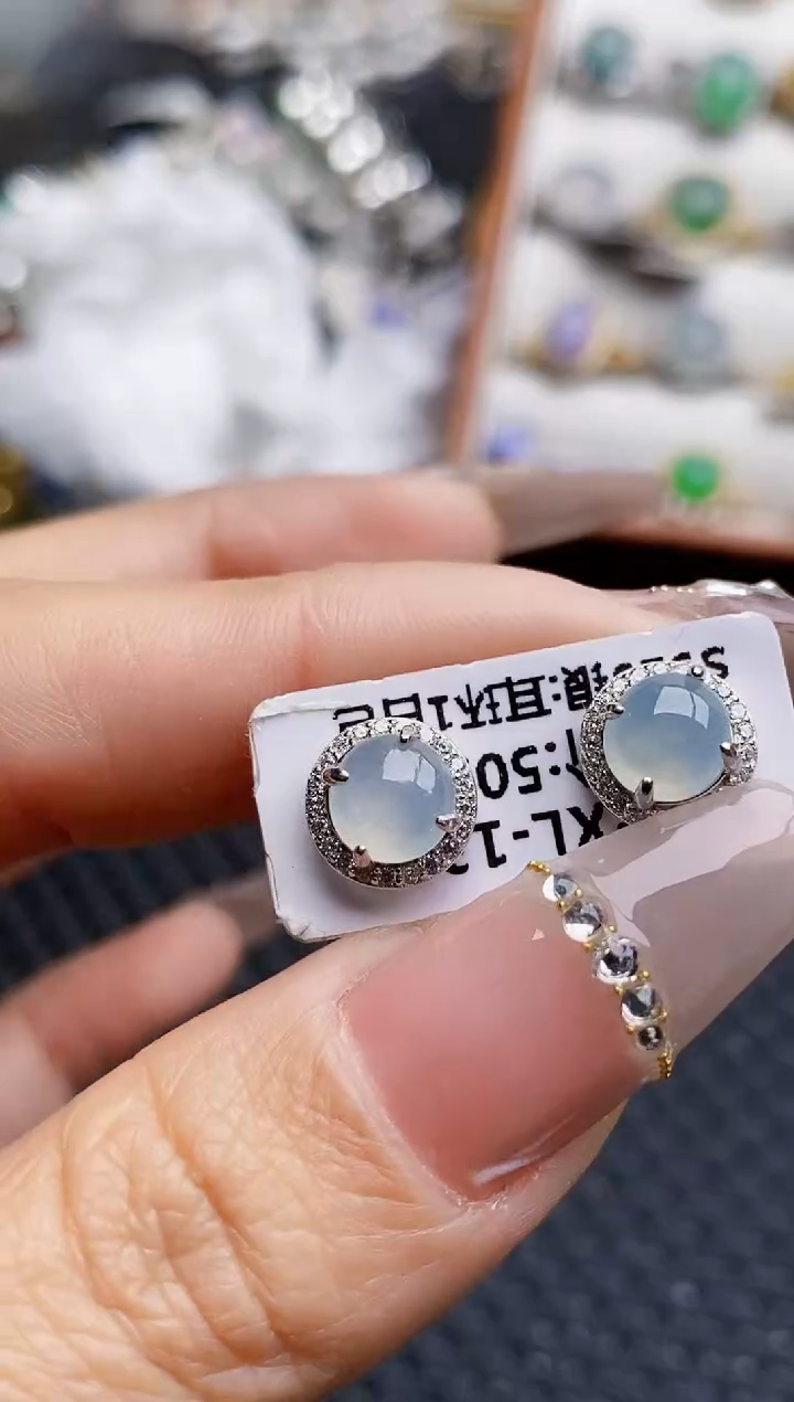 银S925镶嵌戒指翡翠6809