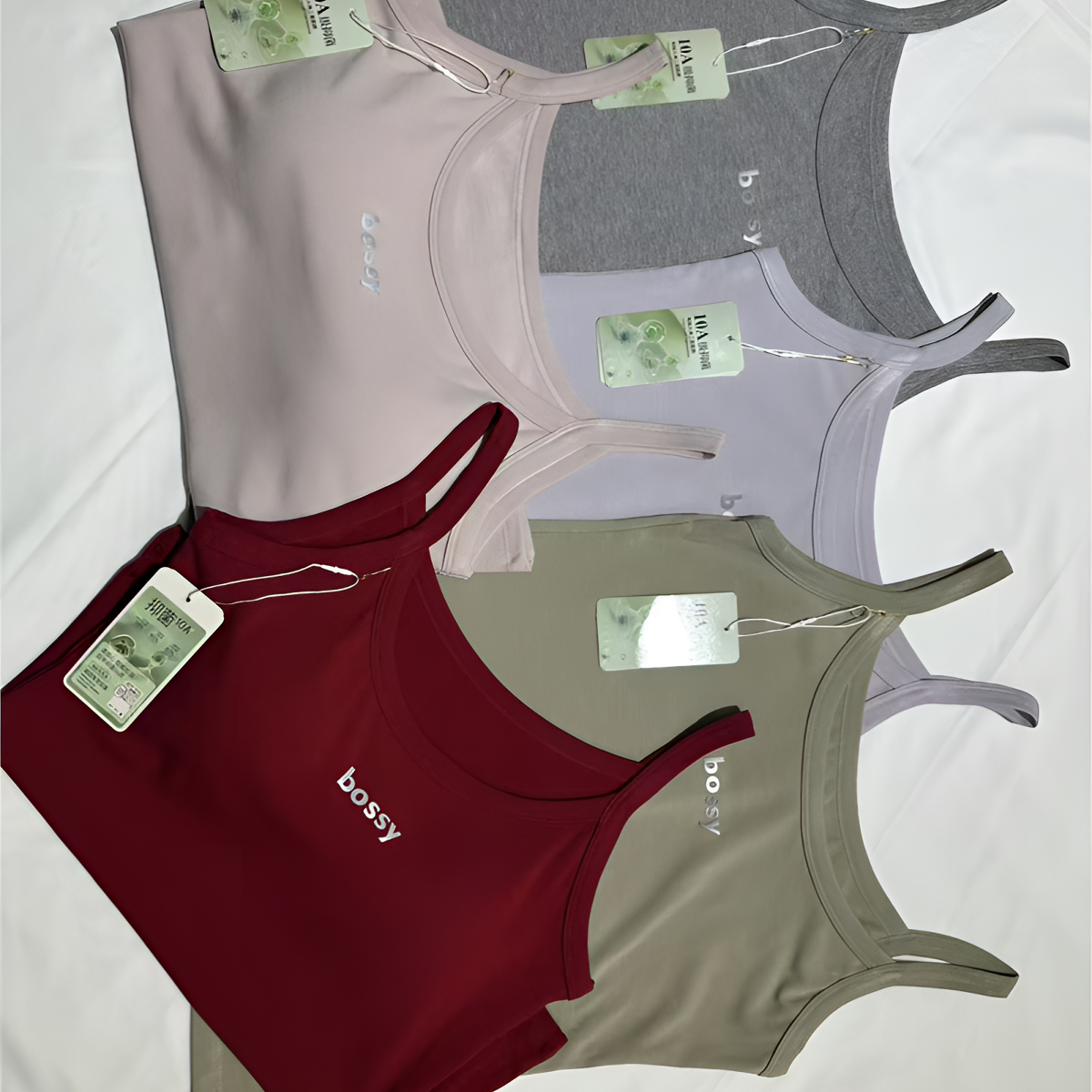 536不带胸垫吊带背心纯色无袖内衣美背