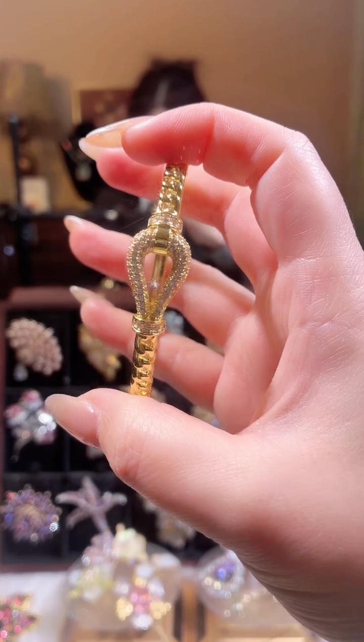 合成立方氧化锆铜合金手镯