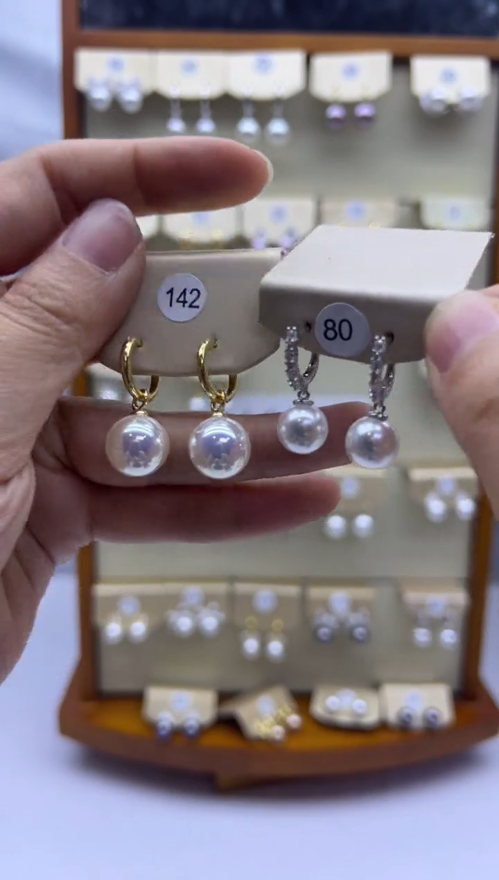 未镶嵌耳饰淡水珍珠142+80