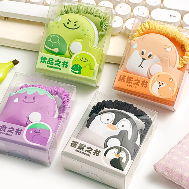 三年二班大眼动物发圈本创意本头绳手绳小礼物手帐笔记本-yqd2435