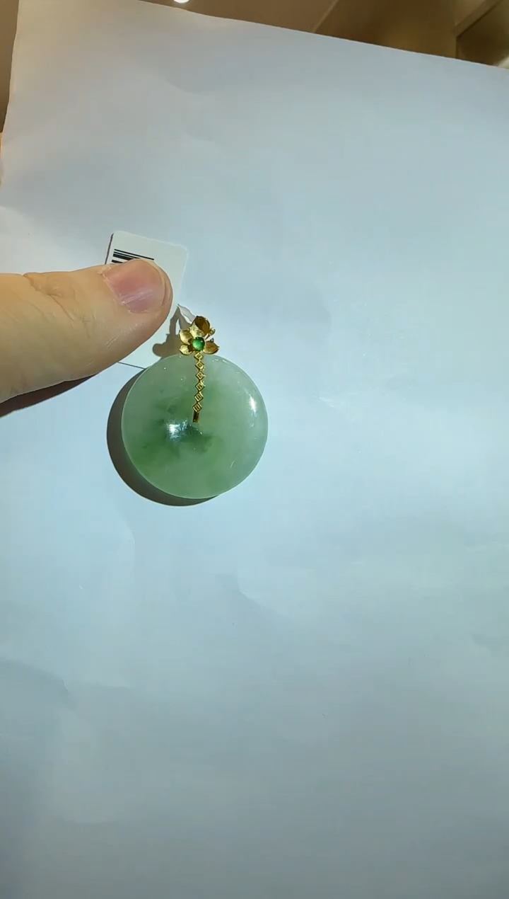 颈饰18K金镶嵌翡翠【20】