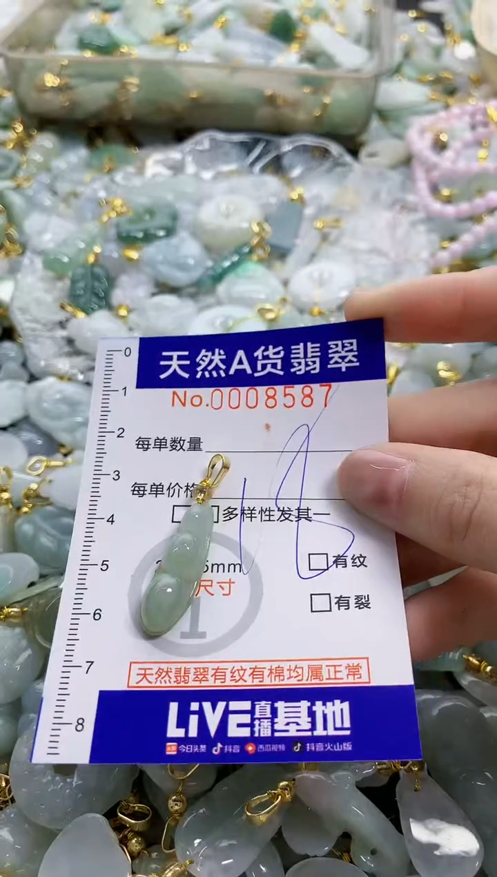颈饰未镶嵌翡翠天然A货翡翠