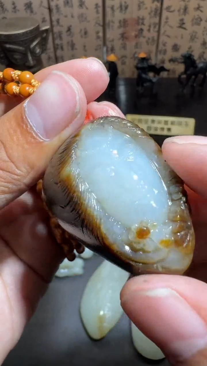 和田玉未镶嵌挂件和田玉