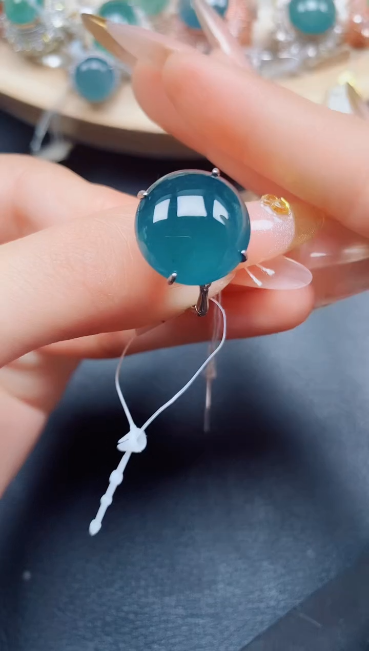 【闪购商品】翡翠戒指银S925镶嵌翡翠