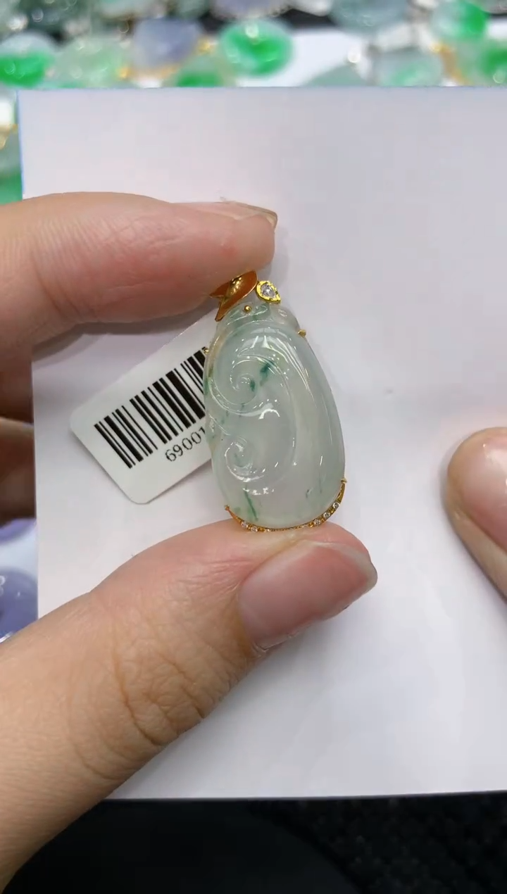 【闪购商品】翡翠颈饰18K金镶嵌111111111