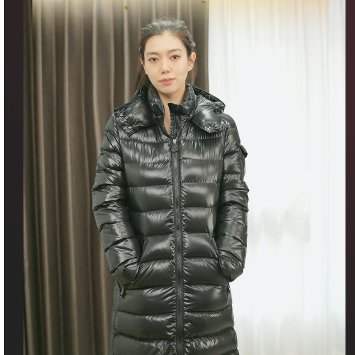 95新 MONCLER 长款羽绒服1码黑色/250821VHH3H01