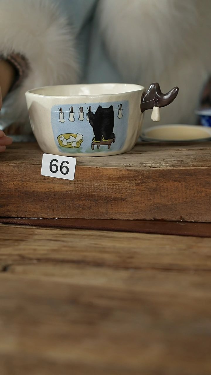 【闪购商品】瓷片喵喵设计师系列/杯