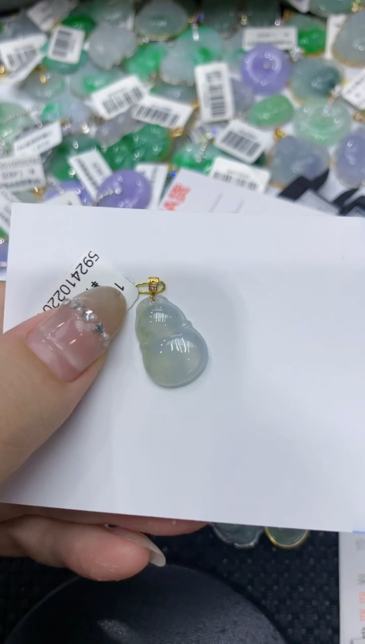 【闪购商品】翡翠颈饰18K金镶嵌222222222