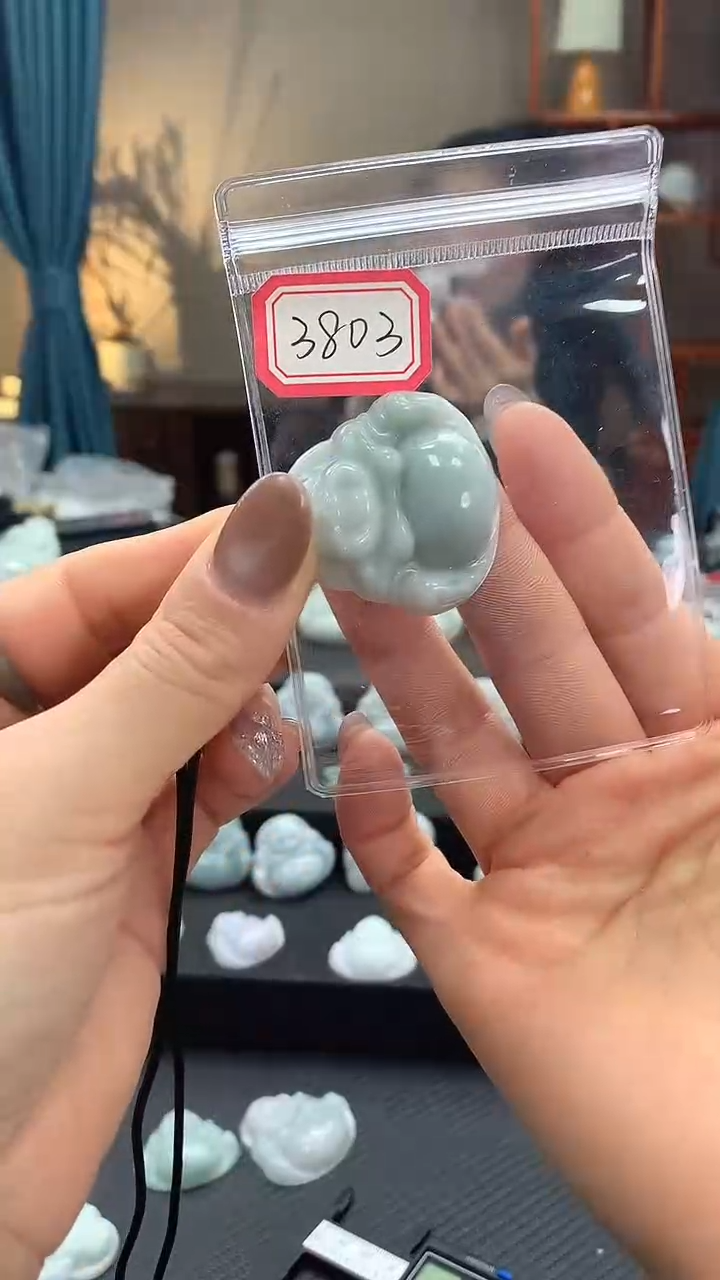 颈饰未镶嵌翡翠佛公3803