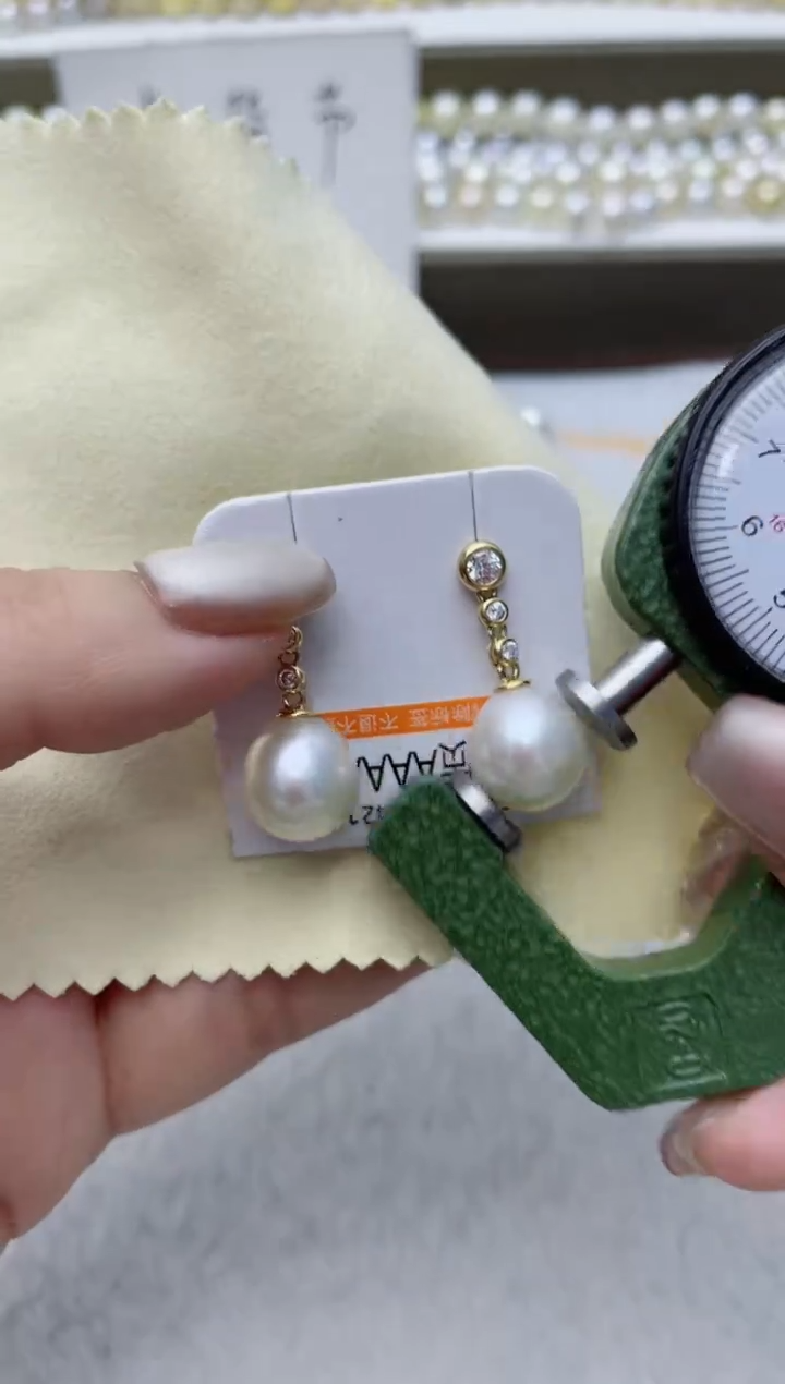 【闪购商品】海水珍珠耳饰银S925镶嵌A56