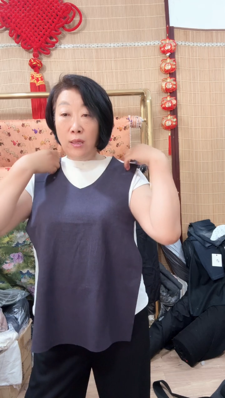 德绒坎肩裁片5件一单