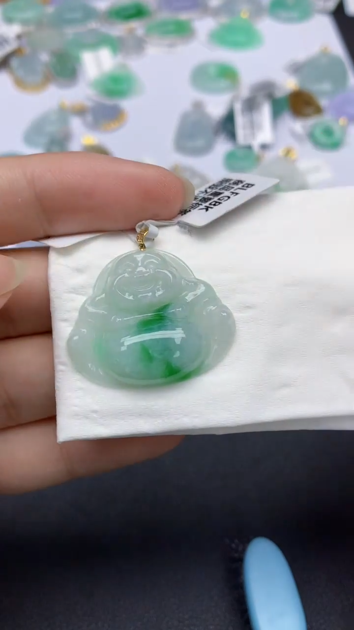 翡翠未镶嵌颈饰天然缅甸a货翡翠百元以上9元证书费自理