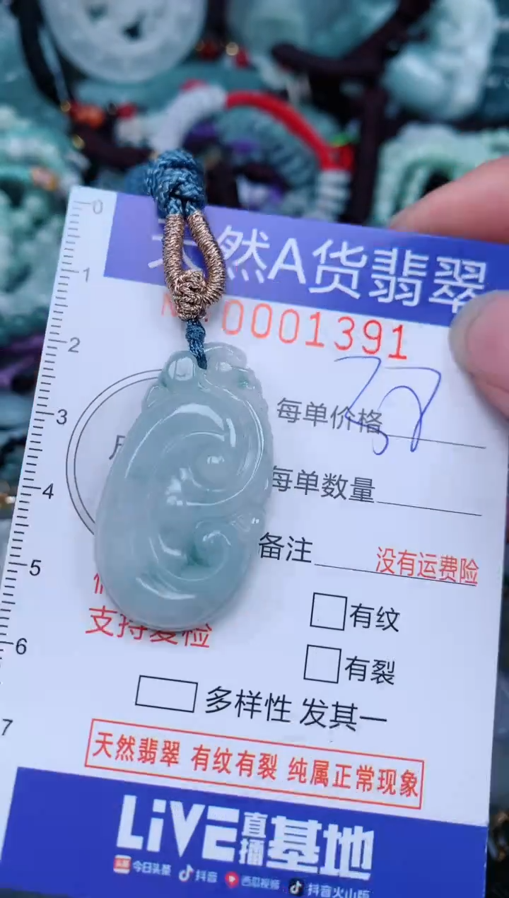 翡翠未镶嵌颈饰...0001391