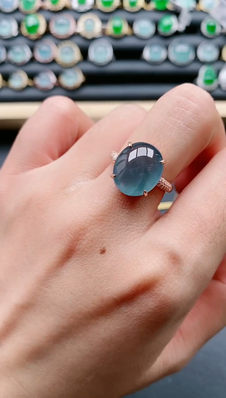 【闪购商品】翡翠戒指银S925镶嵌11111111