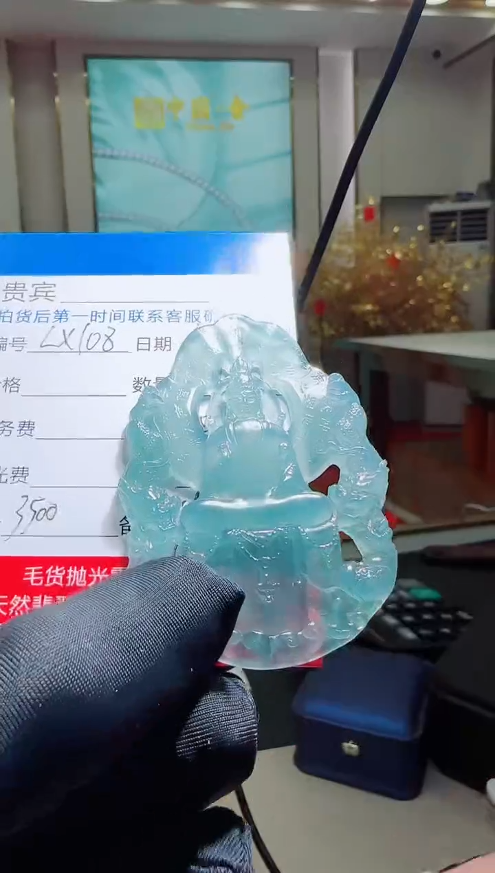 未镶嵌定制翡翠LX108翡翠吊坠赠珠链-多样性发其一
