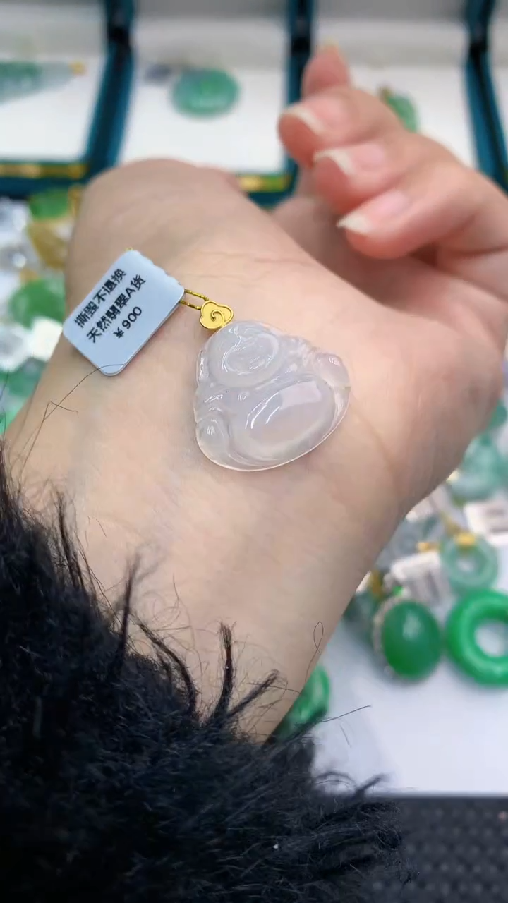 【闪购商品】翡翠颈饰18K金镶嵌            8