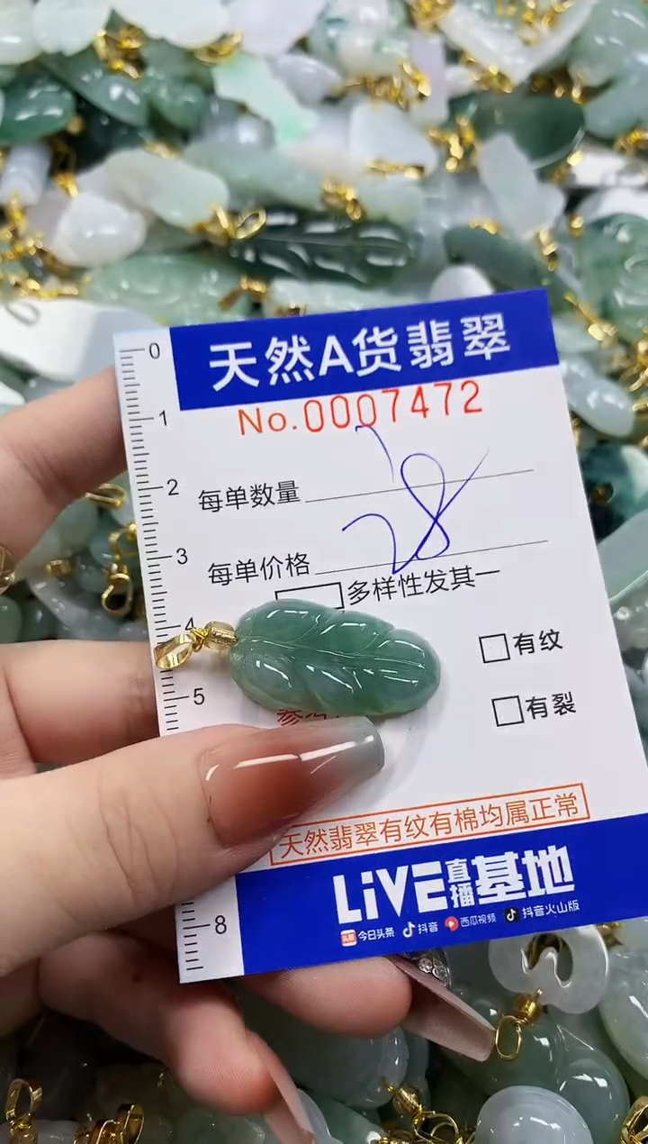 颈饰未镶嵌翡翠天然A货翡翠
