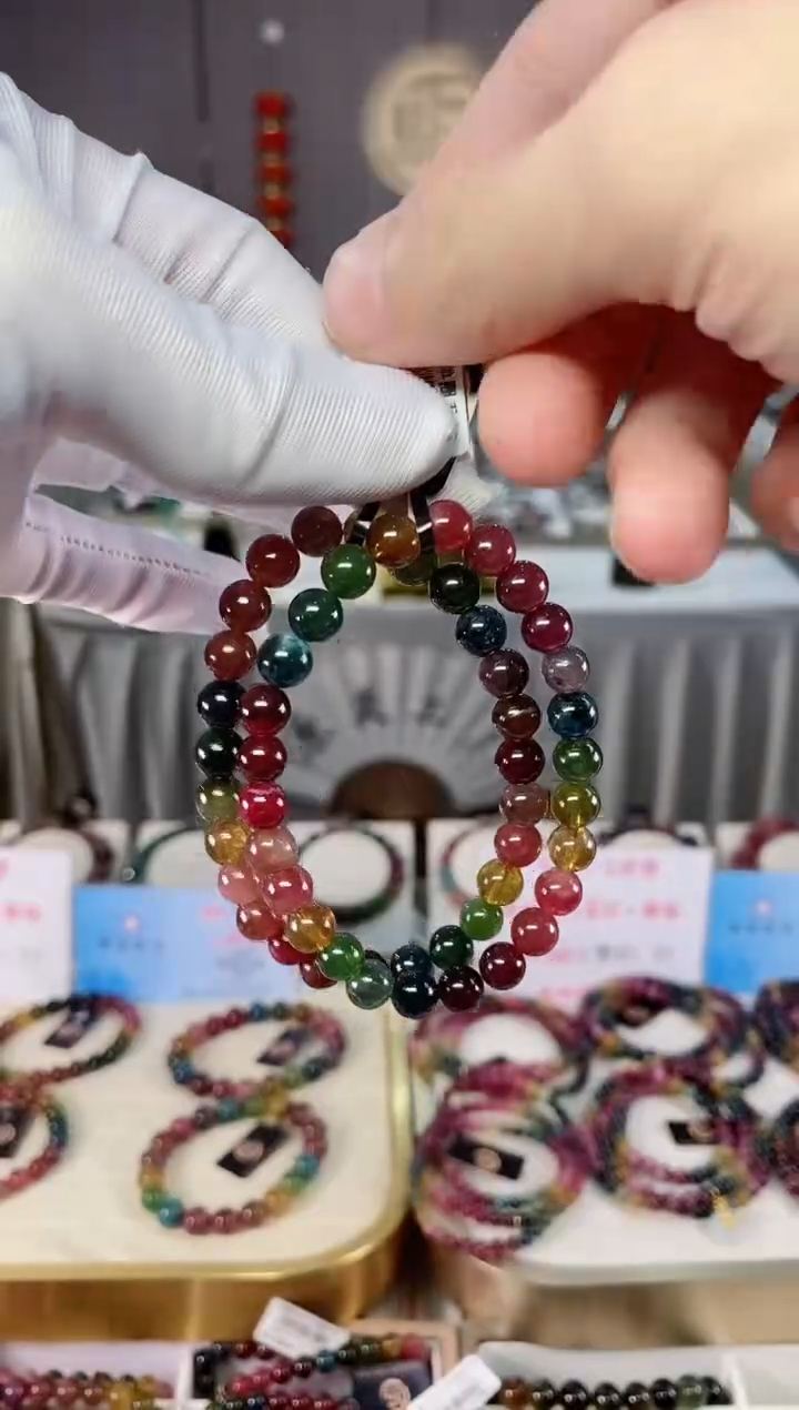 单圈手串7mm+未镶嵌碧玺（多样性发一条）xion